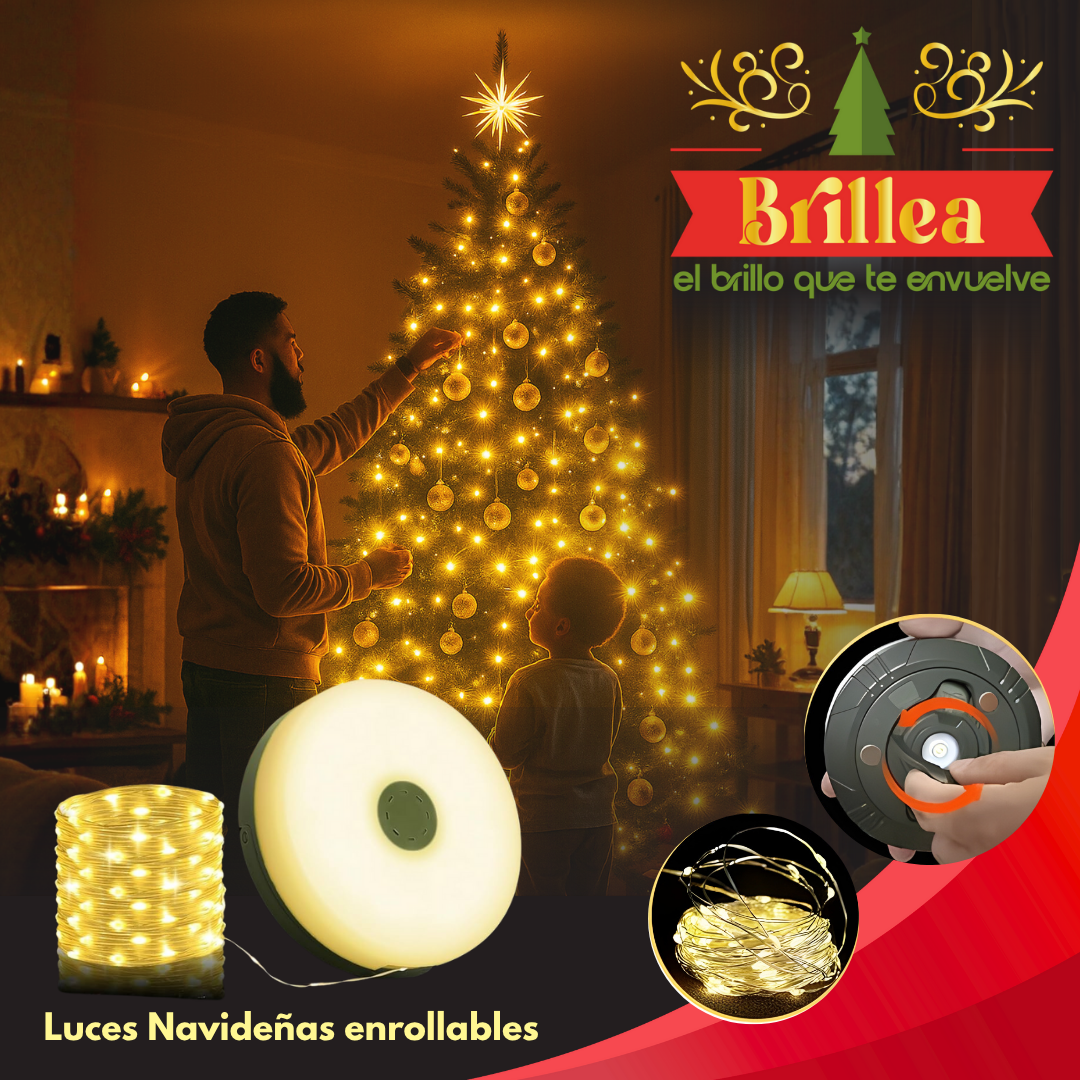 Brillea - Luces Navideñas Enrollables 🎄💫