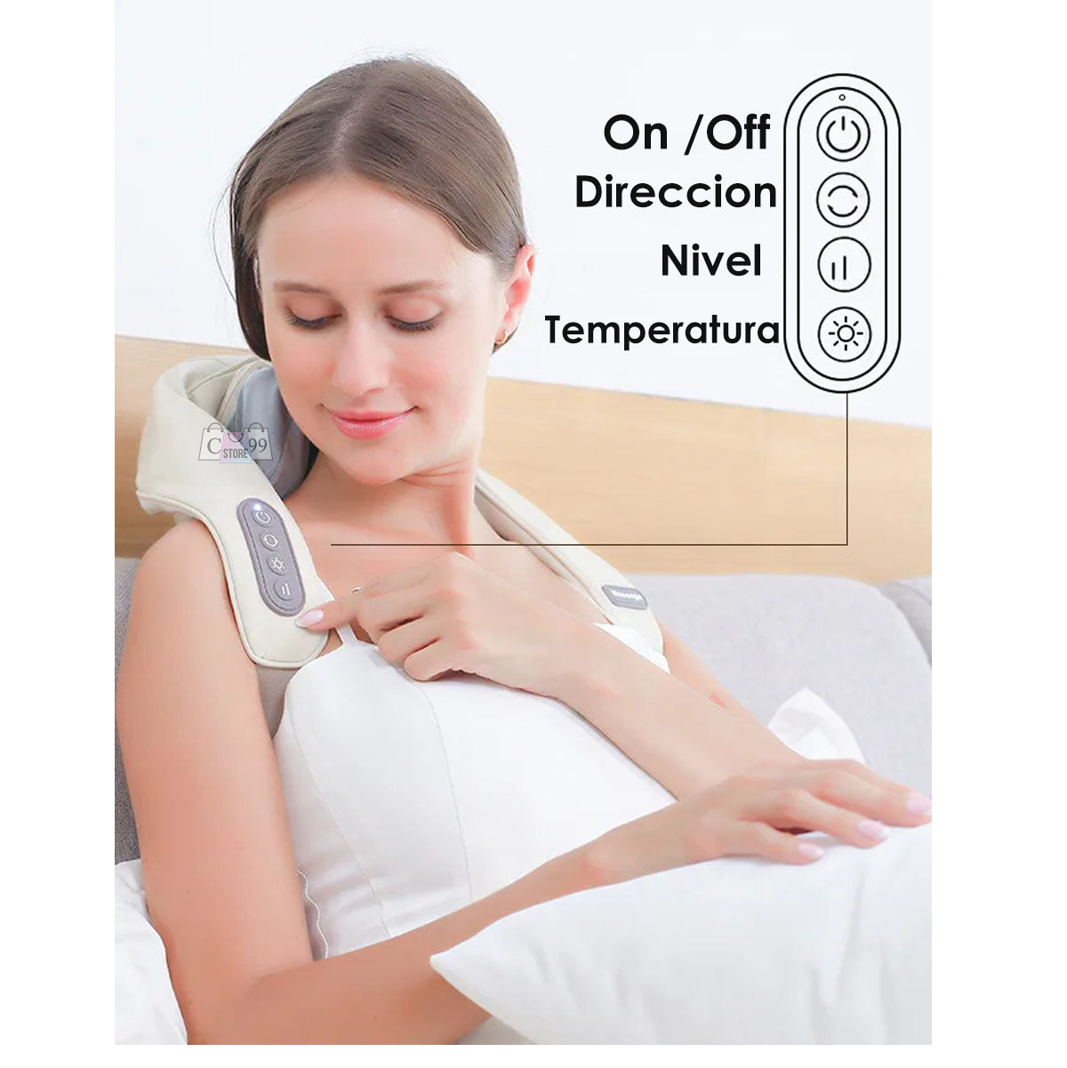 &FlexSage™ 3D- Masajeador Inteligente Cuello, Espalda y Piernas