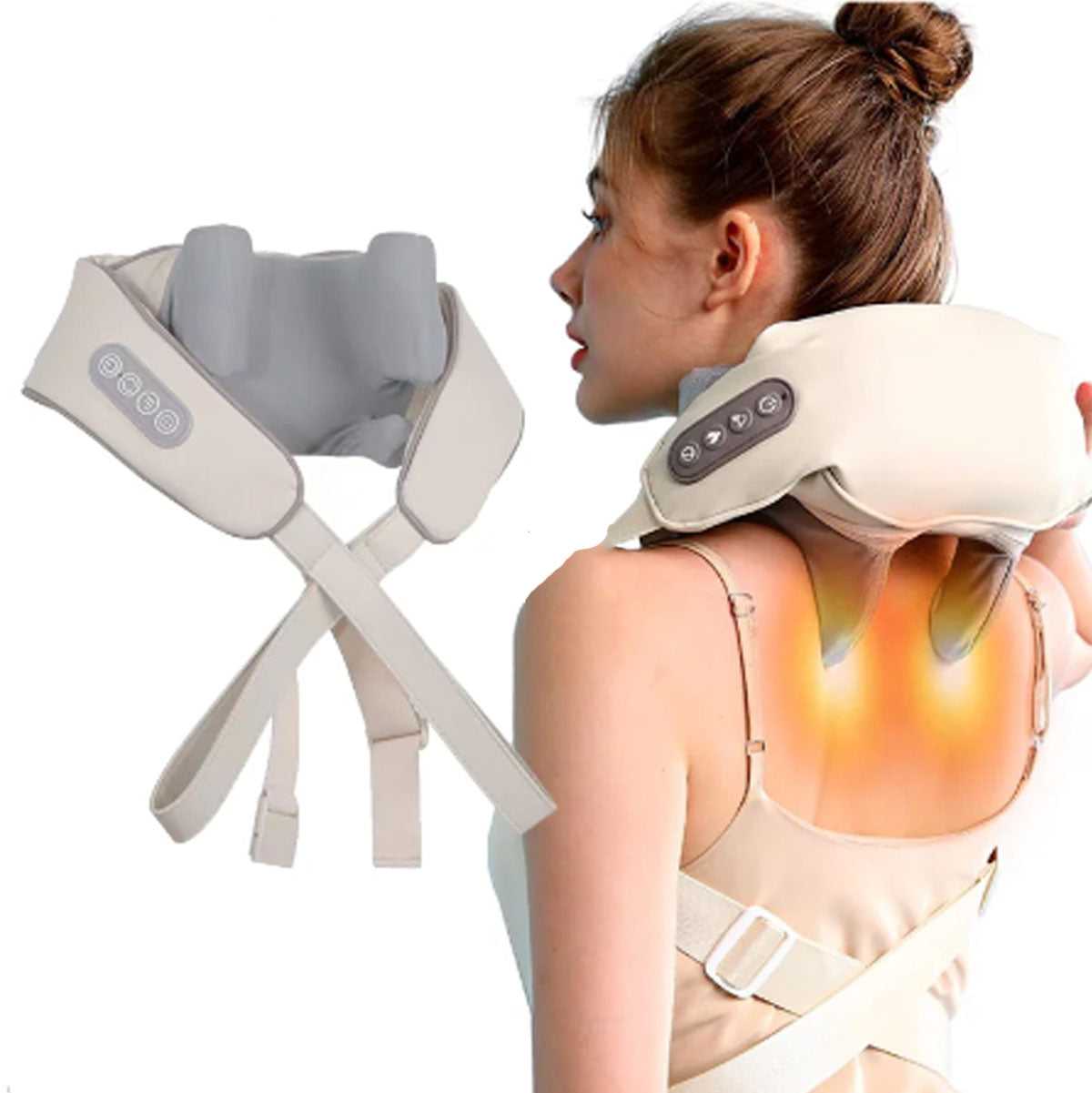 &FlexSage™ 3D- Masajeador Inteligente Cuello, Espalda y Piernas