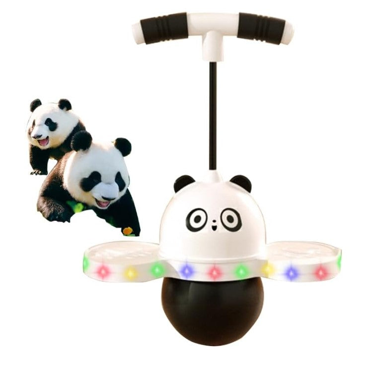 *Pelota saltarina LED POGO BALL - OSO PANDA - GATICO ROSA
