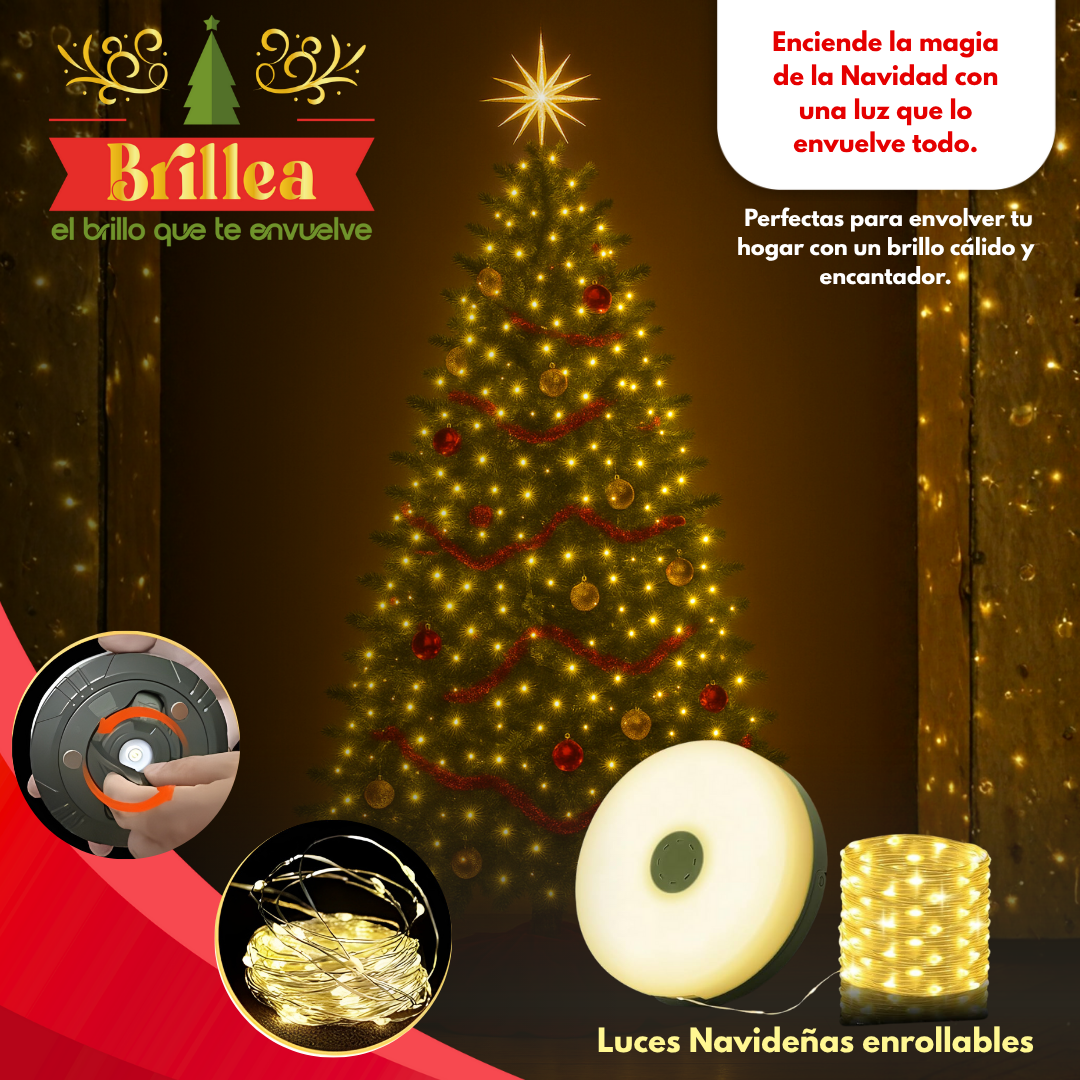 Brillea - Luces Navideñas Enrollables 🎄💫