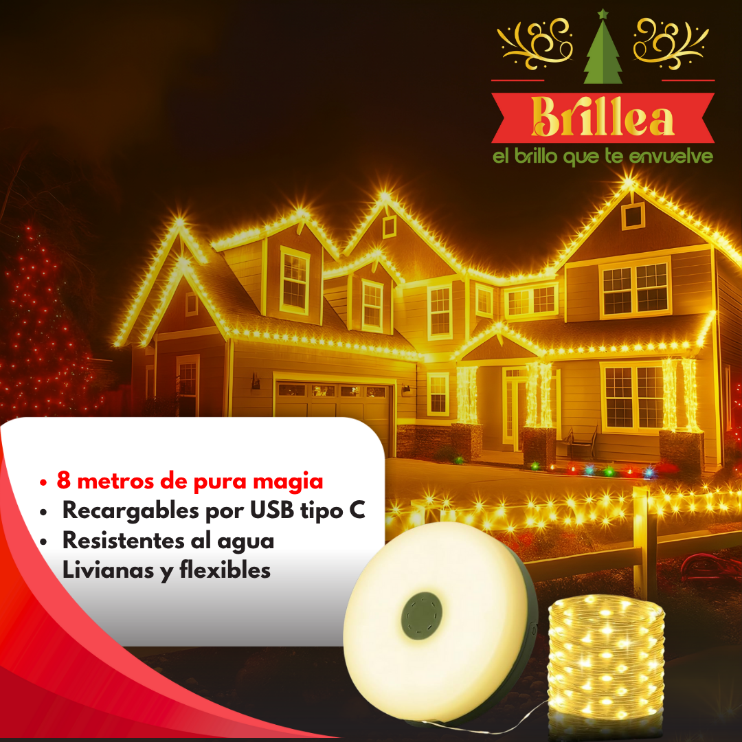 Brillea - Luces Navideñas Enrollables 🎄💫