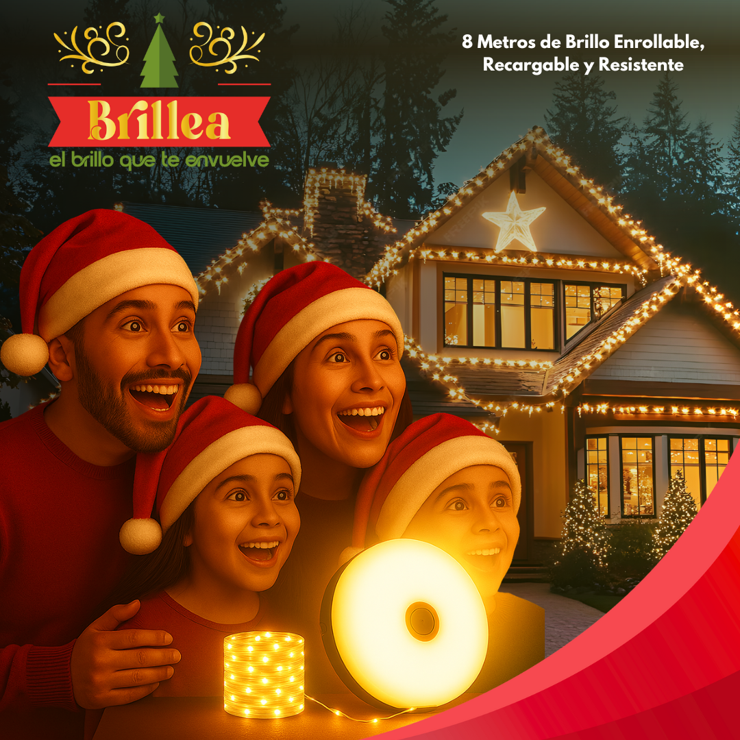 Brillea - Luces Navideñas Enrollables 🎄💫