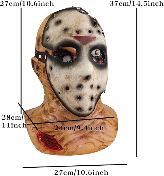 Máscara de látex Freddy Krueger y Jason - Realismo y Comodidad