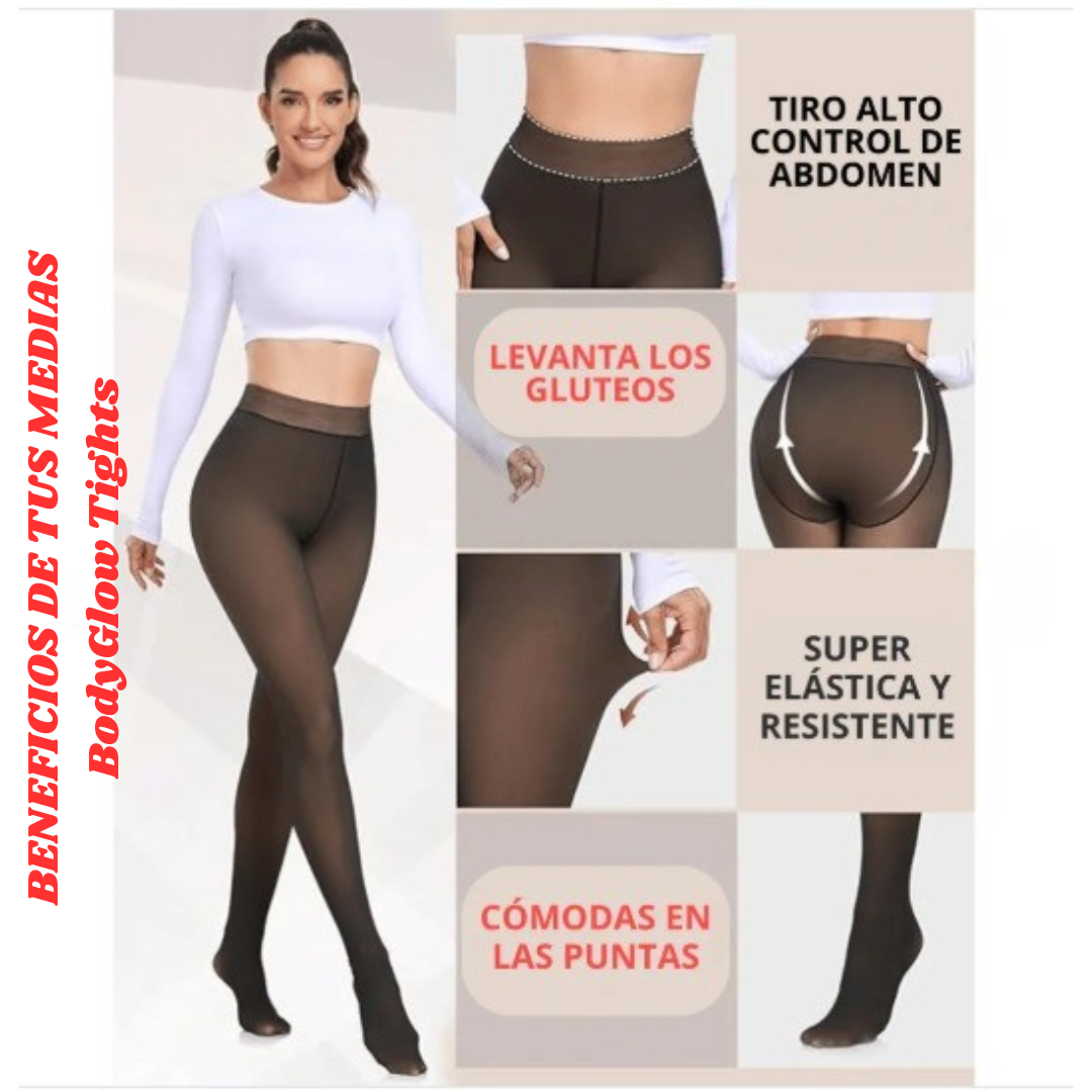 BodyGlow Tights - Medias Térmicas Traslúcidas