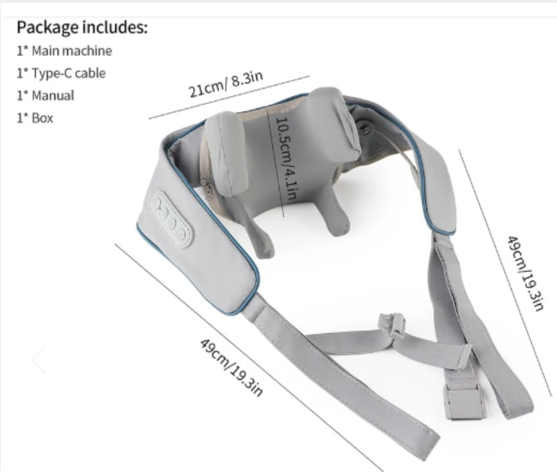 FlexSage™ 3D- Masajeador Inteligente Cuello, Espalda y Piernas