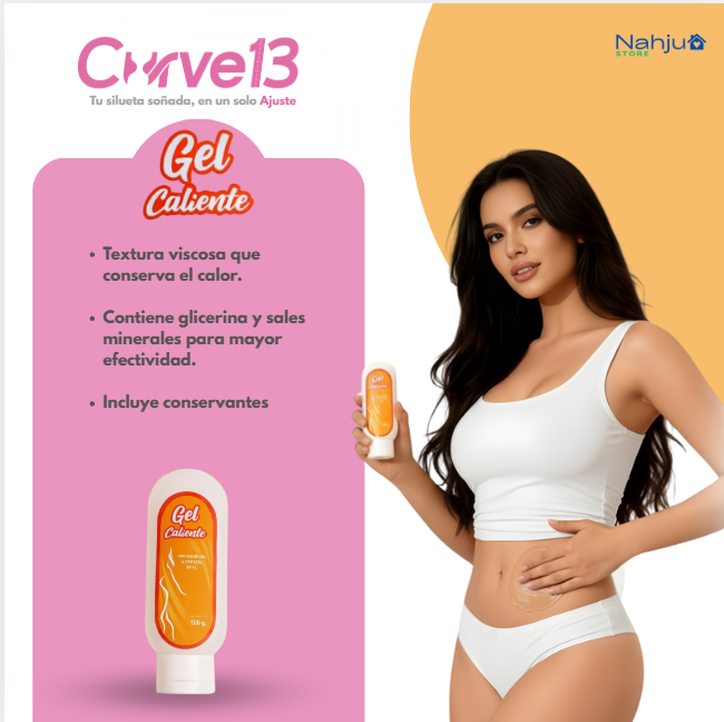 Cinturilla Reloj de Arena 13 Varillas - Curve 13 + Regalo Gel Reductor