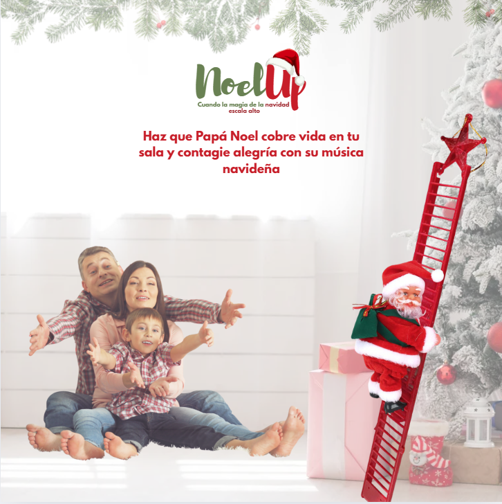 Papá Noel Sube y baja Escalera - NoelUp - La magia de la navidad escala alto 🎅🏻🎄