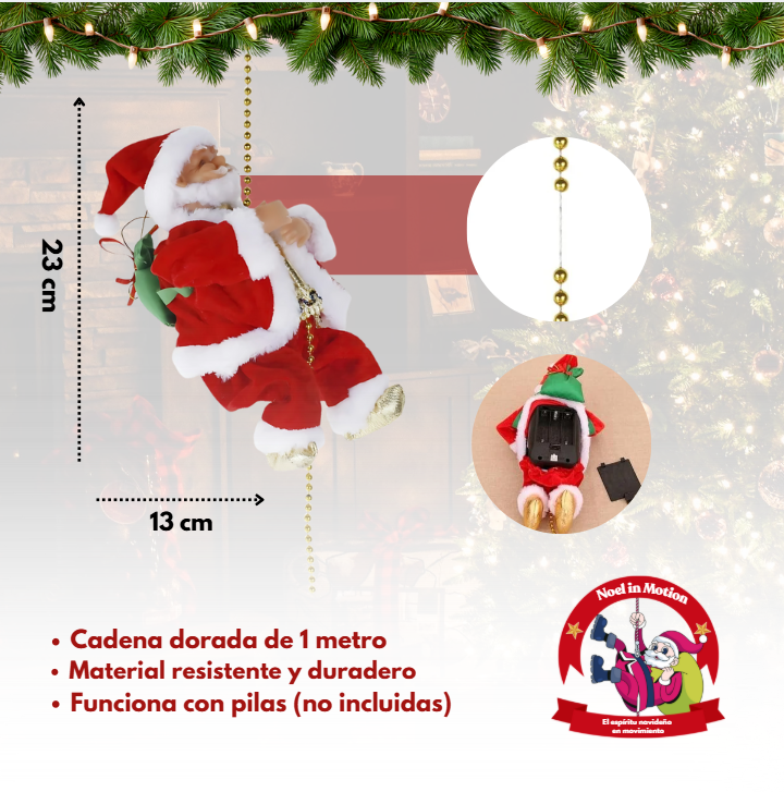 Papá Noel Escalador - Noel in Motion - El espíritu navideño en movimiento  🎅