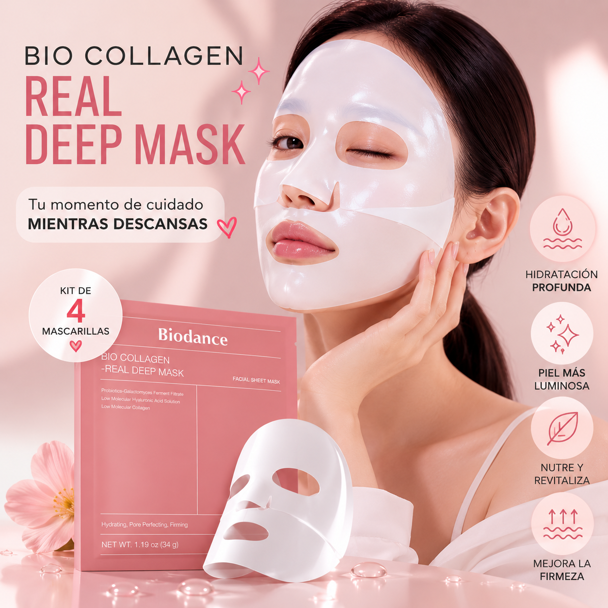 Kit de mascarillas - Bio Collagen Real Deep Mask™