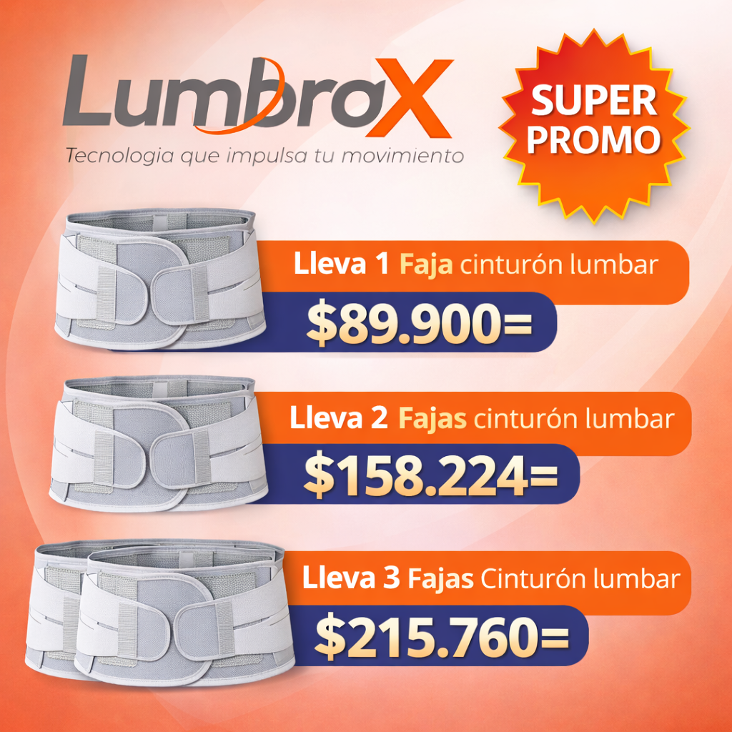 *LumbraX - Faja Cinturón Soporte Lumbar, Corrector De Postura
