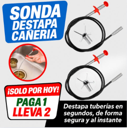 SONDA DESTAPA CAÑERIAS - 1.40 MT X 2 UNIDADES