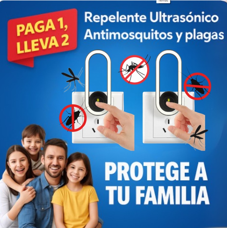 Repelente Ultrasónico Antimosquitos y Plagas🦟🛑🪳Oferta Paga 1, Lleva 2