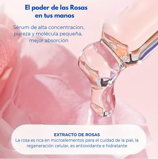 Kit Bioaqua Rosas y Acido Hialurónico - Caja de Lujo x 6 🌹🩷