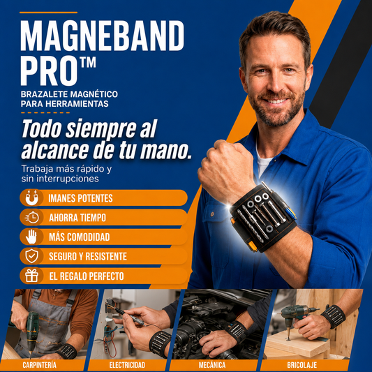 MagneBand Pro™ | Brazalete Magnético para Herramientas