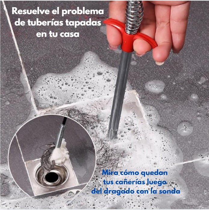 SONDA DESTAPA CAÑERIAS - 1.40 MT X 2 UNIDADES