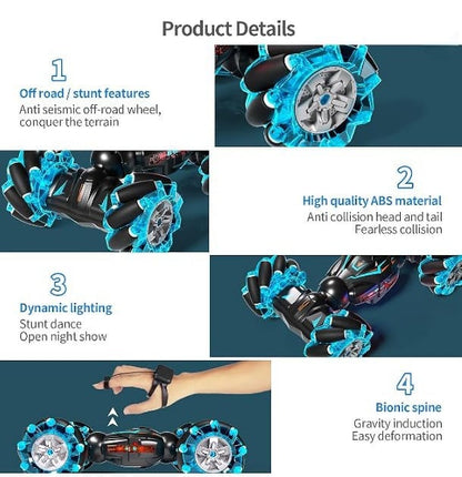 Carro de acrobacias 4x4- control y sensor🏁🚘