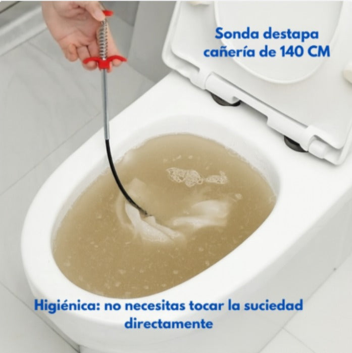 SONDA DESTAPA CAÑERIAS - 1.40 MT X 2 UNIDADES