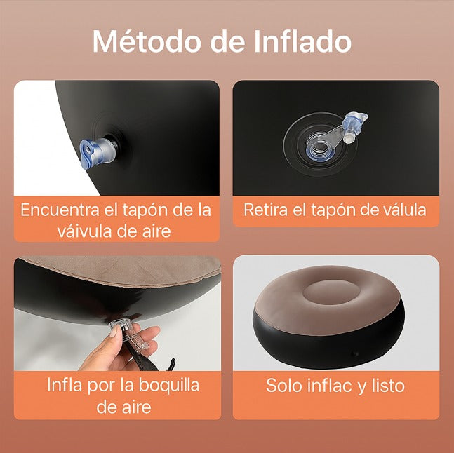 SOFA INFLABLE CON REPOSAPIES SERENA CONFORT