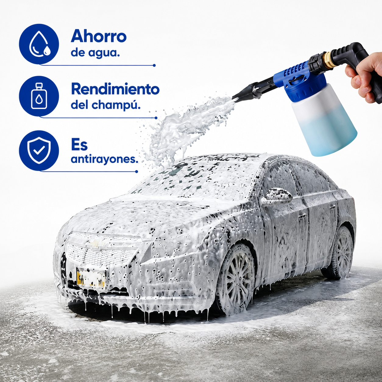 Pistola a Presión Lava Autos- Motos Snow Foam🫧🚘