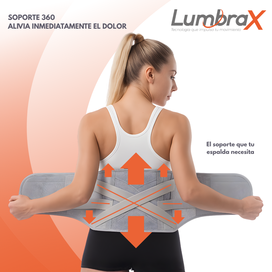 *LumbraX - Faja Cinturón Soporte Lumbar, Corrector De Postura