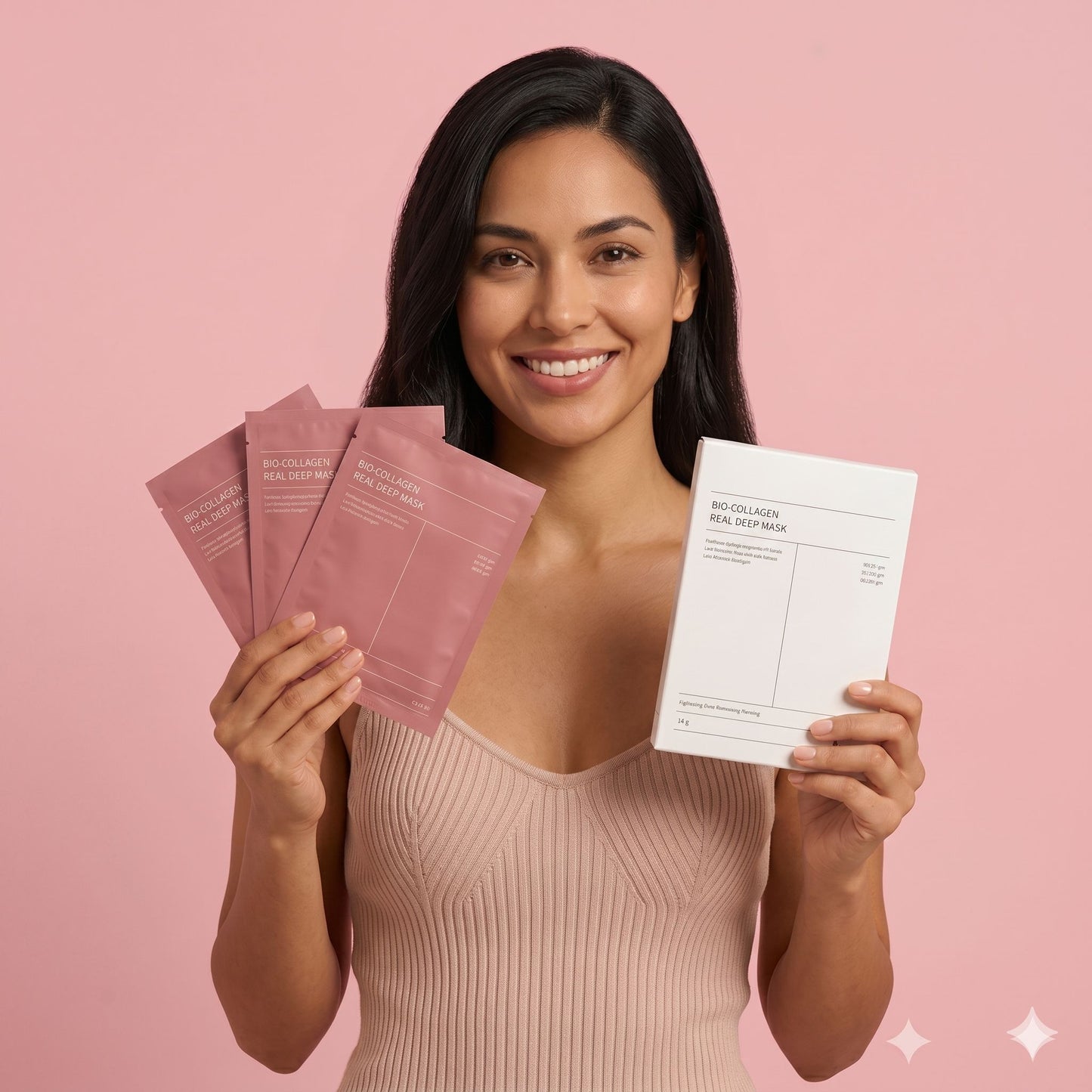Pack de 4 Mascarillas Rejuvenecedoras- Bio Collagen Coreano