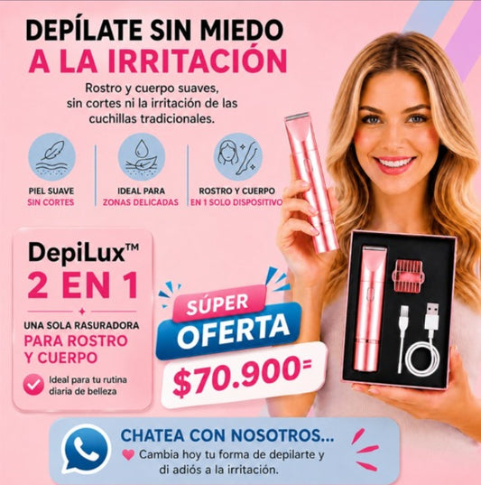 🌸Rasuradora Eléctrica DepiLux™✨2 en 1
