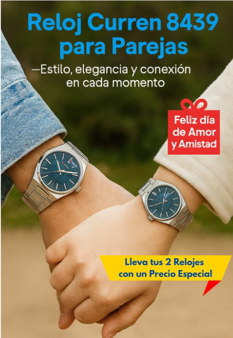 Reloj Curren 8439 para Parejas – Estilo, elegancia y conexión en cada momento.