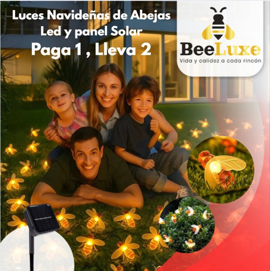 BeeLuxe - Instalacion Navideña De Abejas Led Solar 🐝🌲PAGA 1 - LLEVA 2