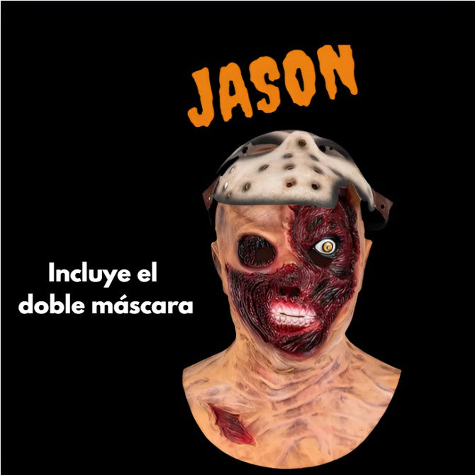 Máscara de látex Freddy Krueger y Jason - Realismo y Comodidad