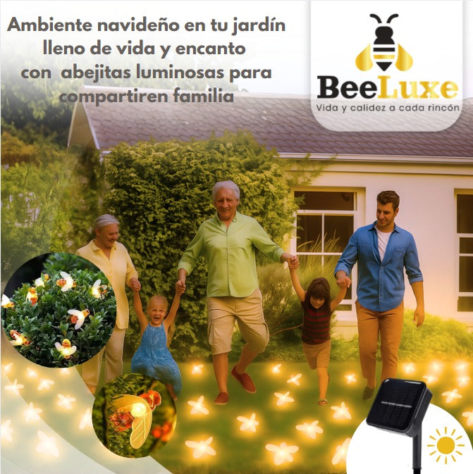 BeeLuxe - Instalacion Navideña De Abejas Led Solar 🐝🌲PAGA 1 - LLEVA 2