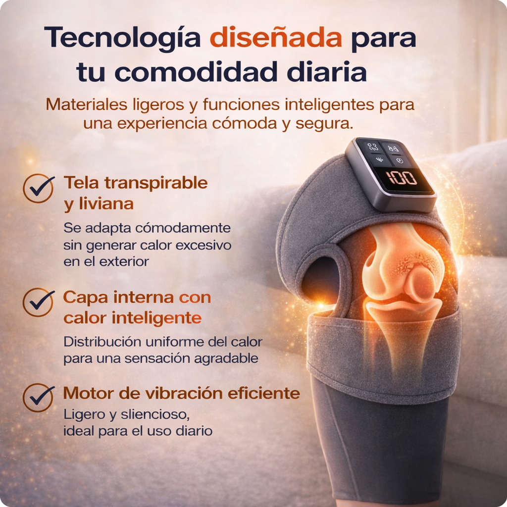 CalmiThermPro™ - Rodillera Térmica Digital -