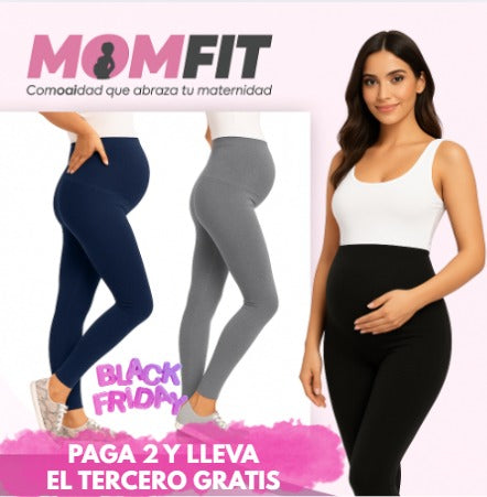 Leggins Materno Momfit- PAGA 2 LLEVA EL TERCERO GRATIS🤰🏻