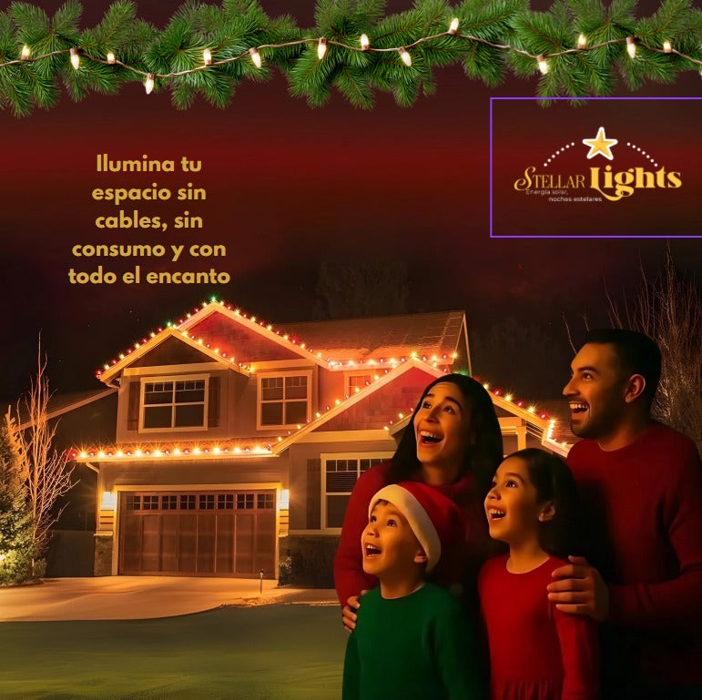 Stellar Lights - Paga 1, Lleva 2 -Luces Navideñas -  200 Leds-20 MTS + Control🎄💫
