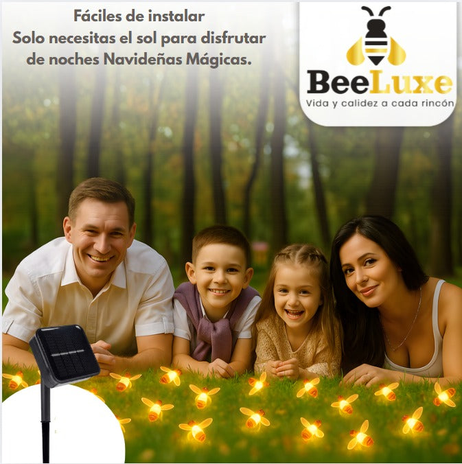 BeeLuxe - Instalacion Navideña De Abejas Led Solar 🐝🌲PAGA 1 - LLEVA 2