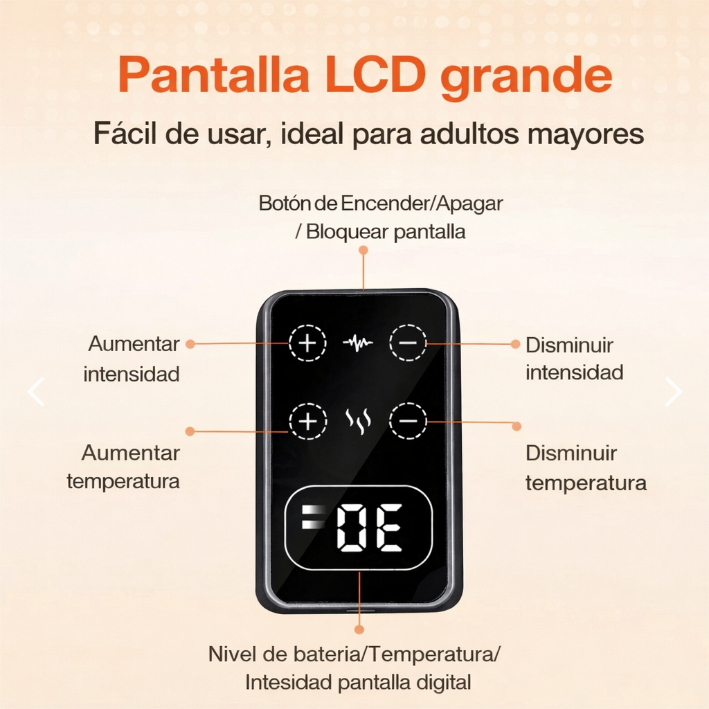 CalmiThermPro™ - Rodillera Térmica Digital -