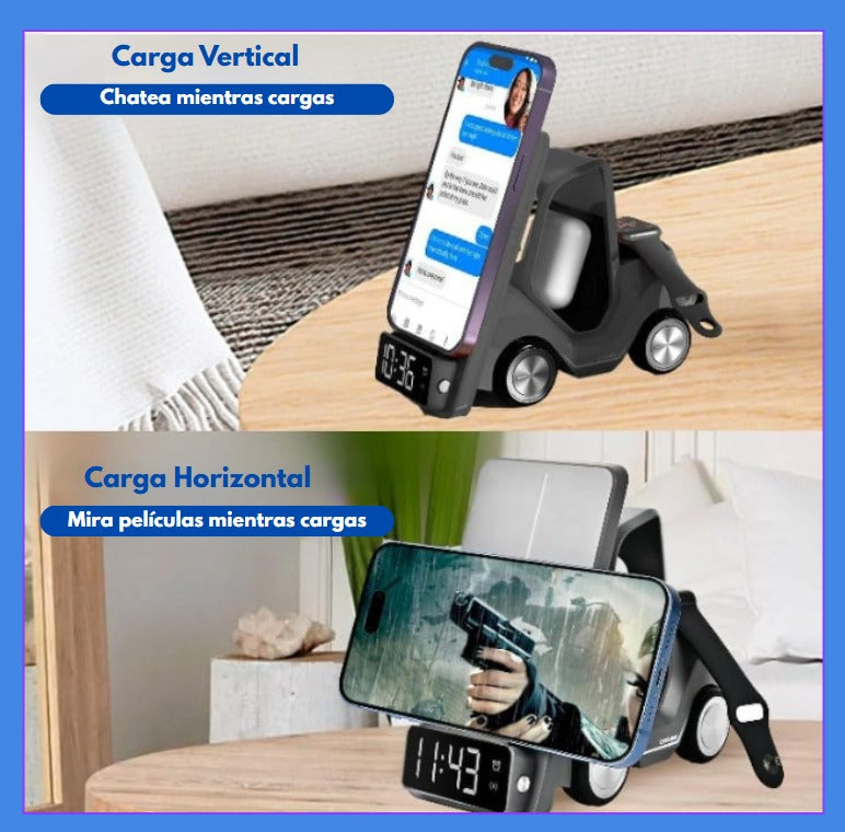 Cargador Inalambrico 3 en 1 montacargas