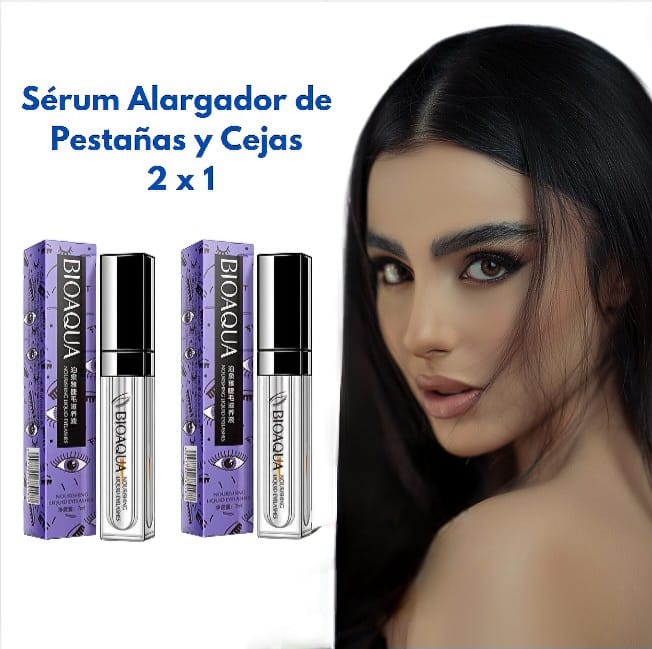 Sérum Alargamiento de Pestañas y Cejas Bioaqua 2 X 1