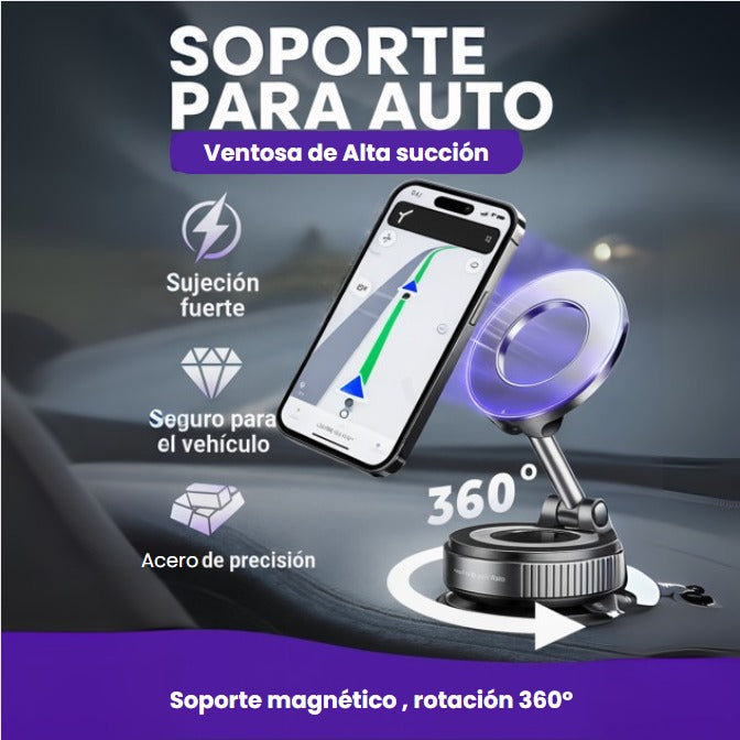 Soporte Magnético para  Celular - Con Succión al Vacío