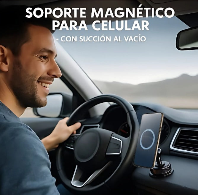 Soporte Magnético para  Celular - Con Succión al Vacío