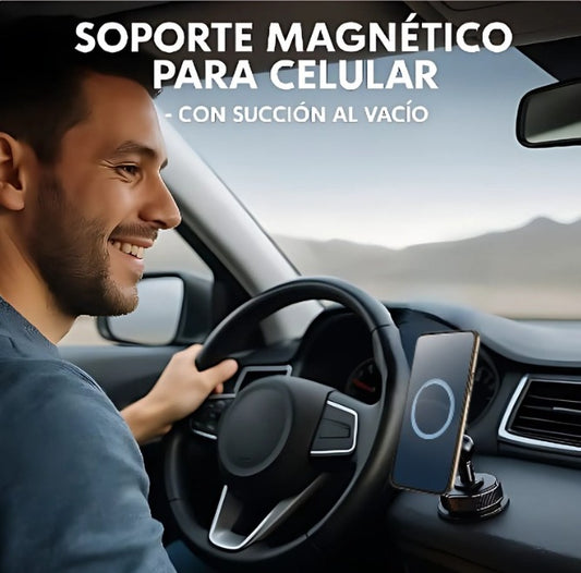 Soporte Magnético para  Celular - Con Succión al Vacío