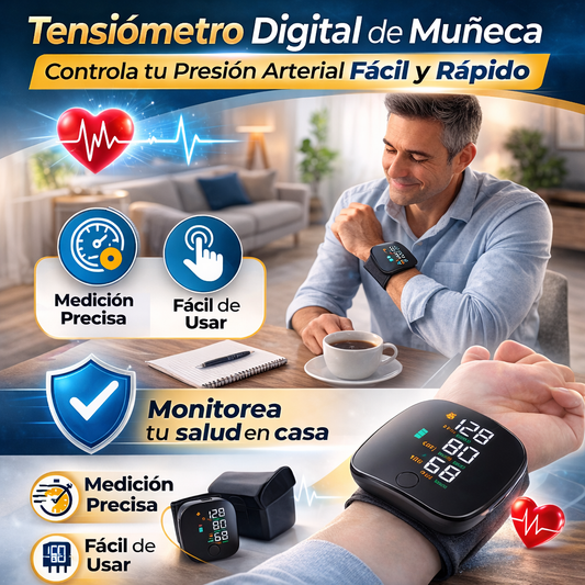 Tensiómetro Digital de Muñeca con Voz
