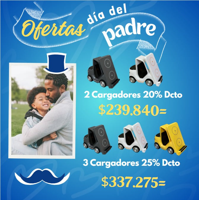 Cargador Inalambrico 3 en 1 montacargas
