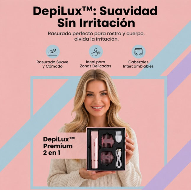 Rasuradora Eléctrica DepiLux™✨2 en 1
