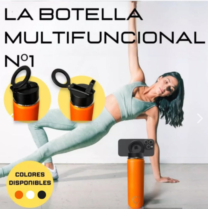 Termo con soporte magnético para celular