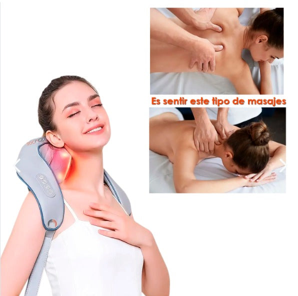 &FlexSage™ 3D- Masajeador Inteligente Cuello, Espalda y Piernas