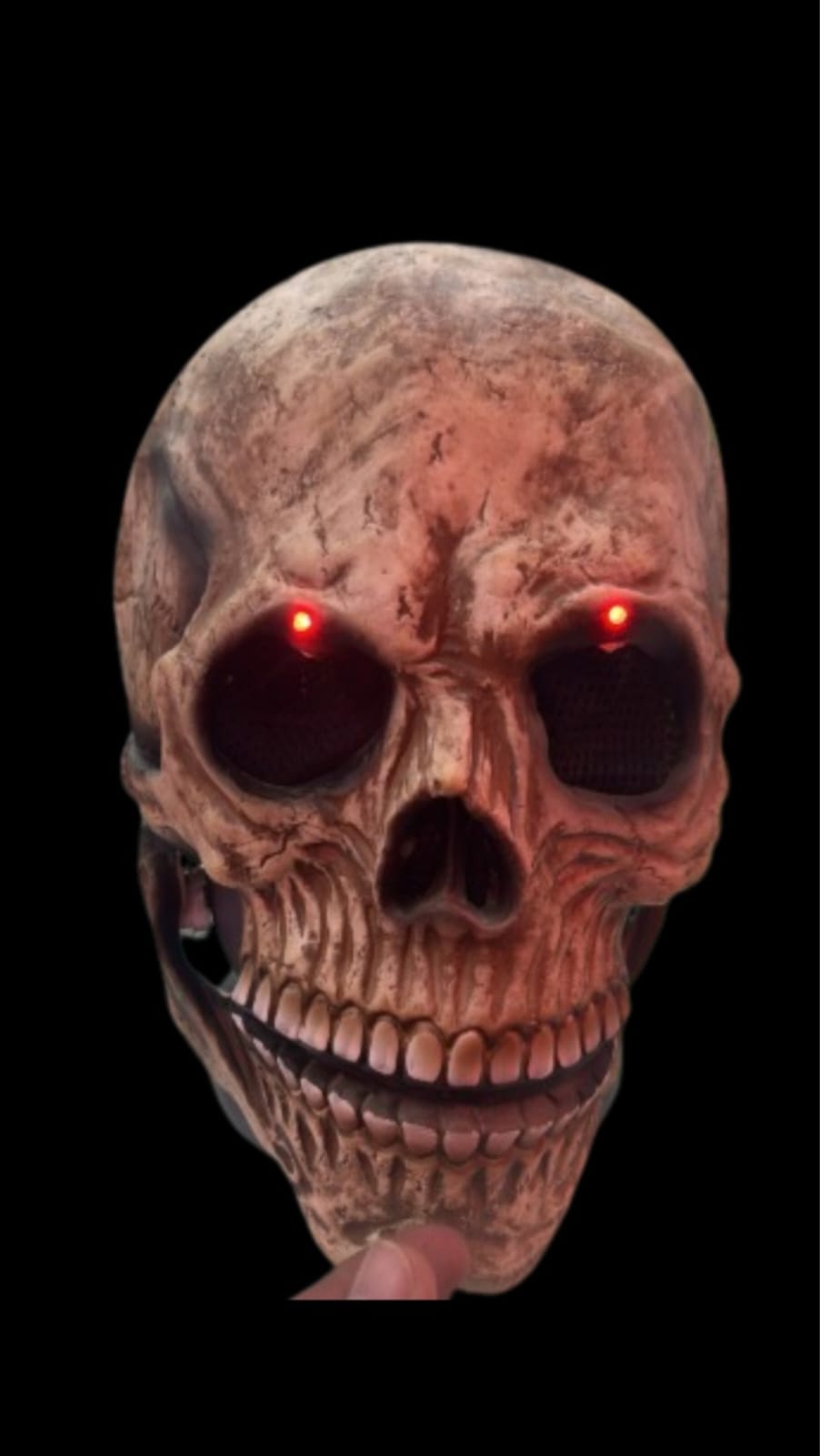 Máscara calavera mandíbula movimiento💀