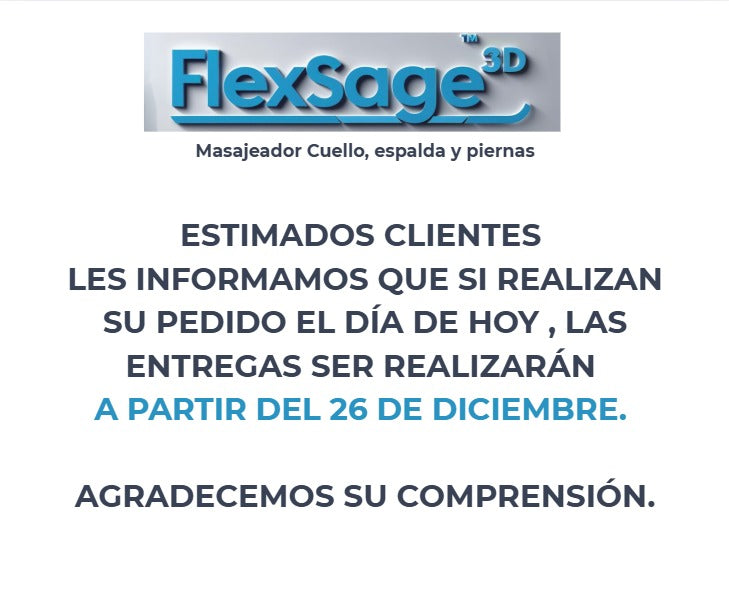 &FlexSage™ 3D- Masajeador Inteligente Cuello, Espalda y Piernas